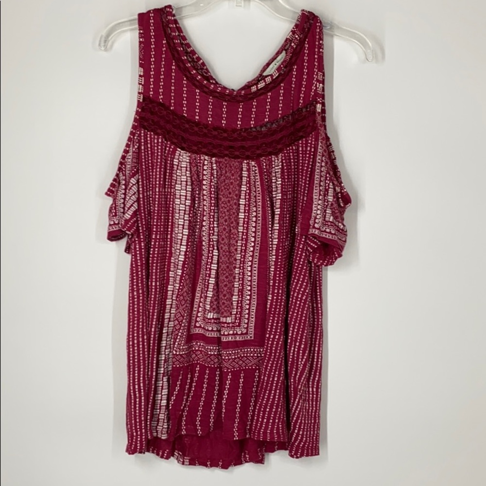 Lucky brand XXL cold shoulder top